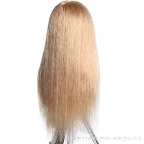 Hairdressing Training Heads 100% Human Hair 20" Mannequin Head With Long Hair High Quality Hair Practice Head For competition